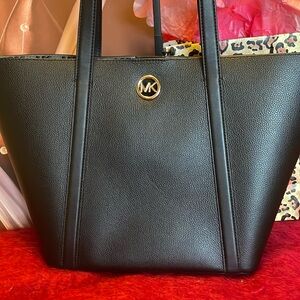 MICHAEL KORS HADLEIGH LARGE DOUBLE HANDLED LEATHER TOTE BAG NWT